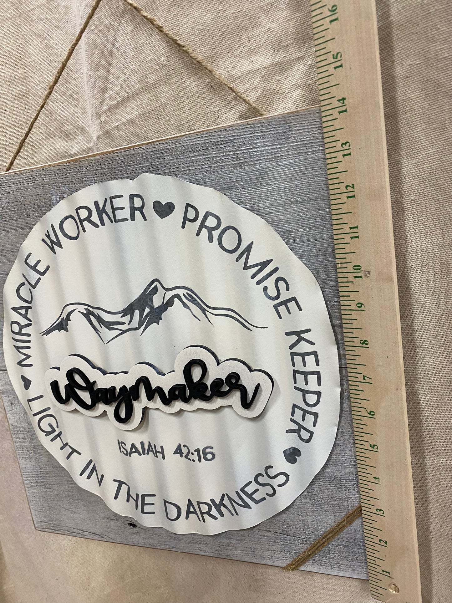 WayMaker Metal And Wood Sign