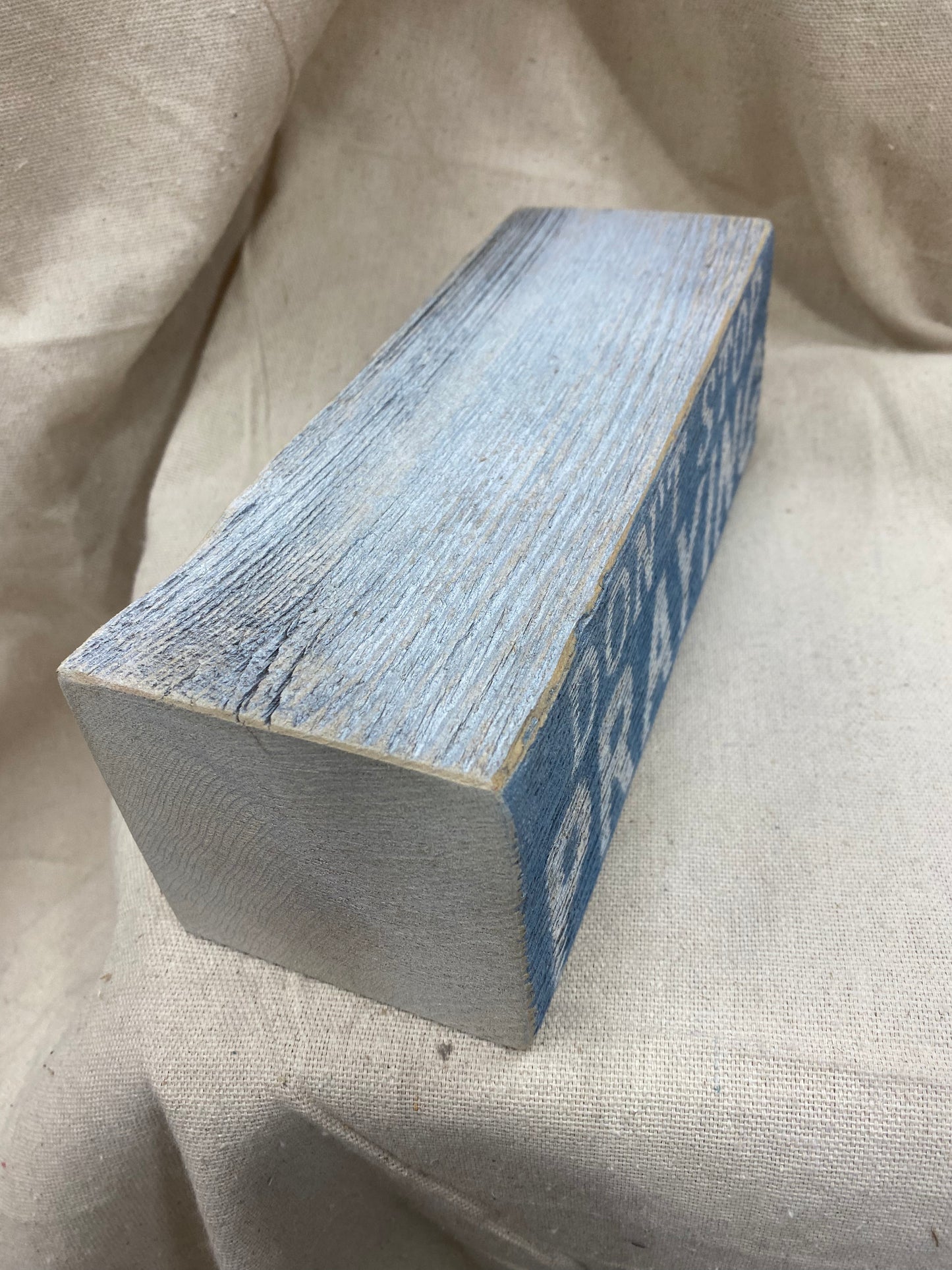 Don’t Stop Praying Block (Slate Blue)