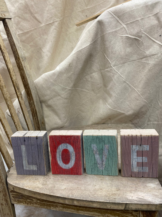 LLove Wood Block