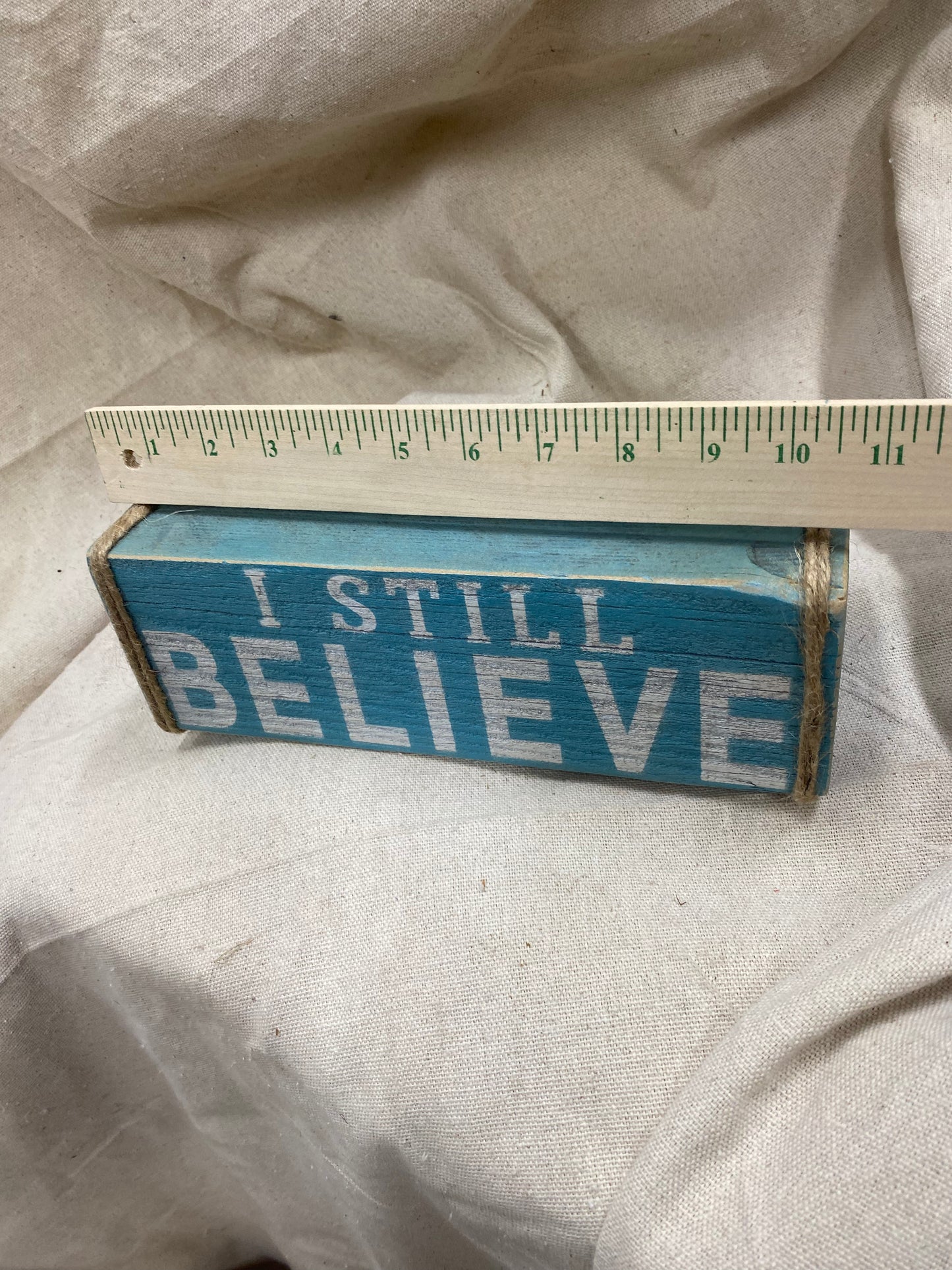 I Still Believe Block (Vintage Teal)