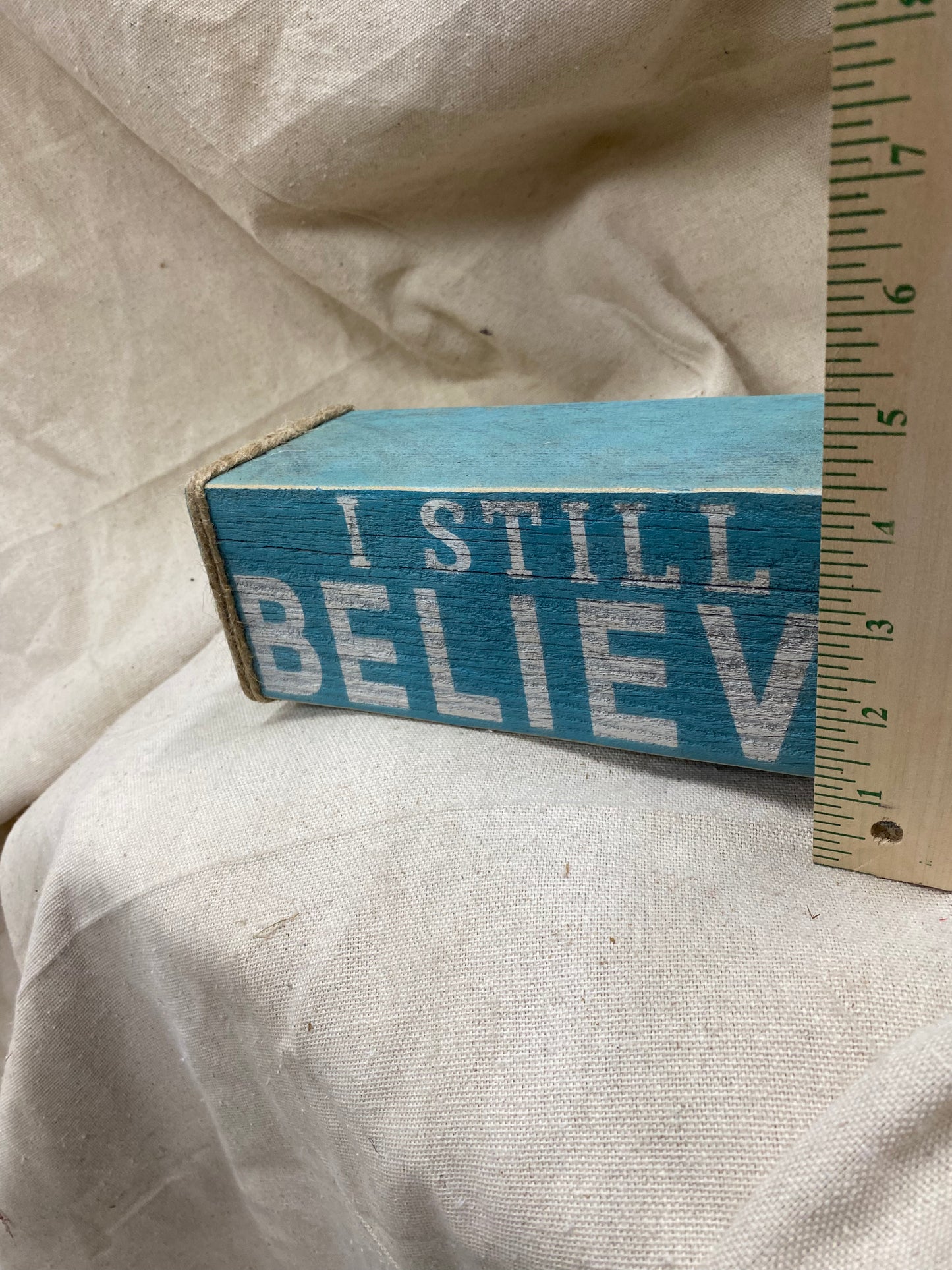 I Still Believe Block (Vintage Teal)