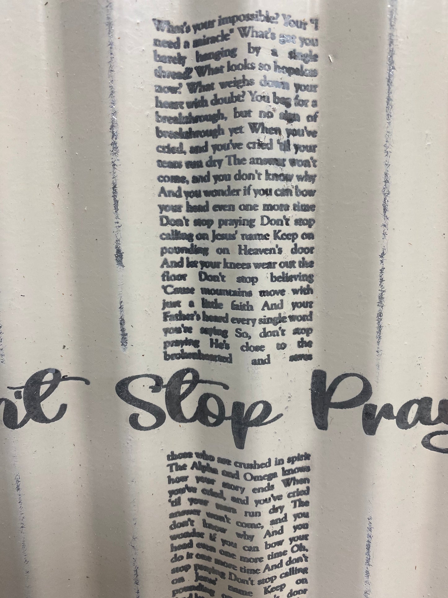 Don’t Stop Praying Lyric Cross