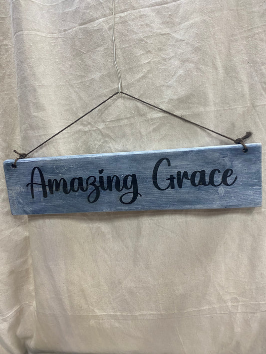 Amazing Grace Sign 29x7