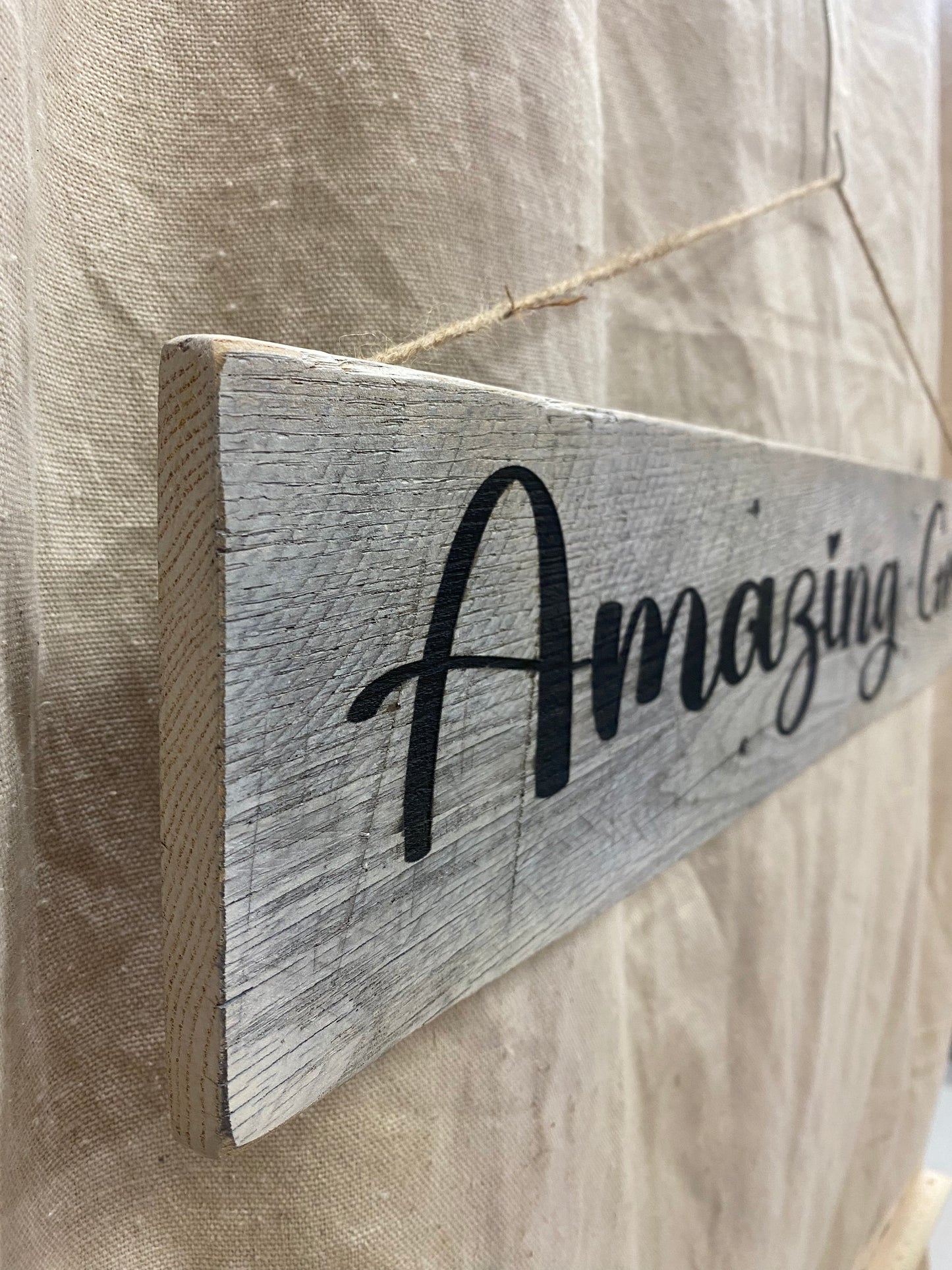 Amazing Grace Sign 33” x 6”